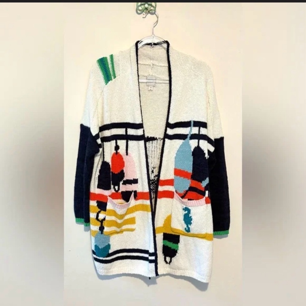 Maeve Multicolor Striped Cardigan